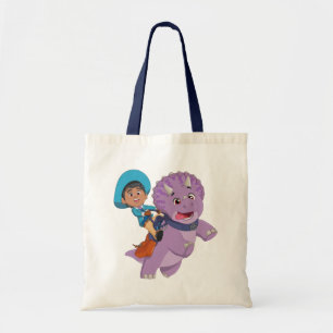 Miguel and Tango Dino Ranch Tote Bag