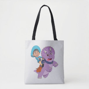 Miguel and Tango Dino Ranch Tote Bag