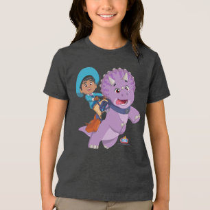 Miguel and Tango Dino Ranch Tri-Blend Shirt