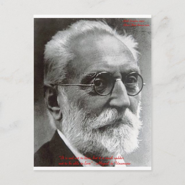 Miguel de Unamuno Able To Love Quote Gifts & Cards (Front)