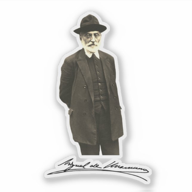 Miguel de Unamuno Sticker (Front)