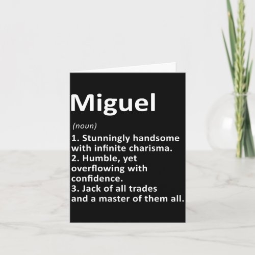 Miguel Definition D Name Funny Birthday 