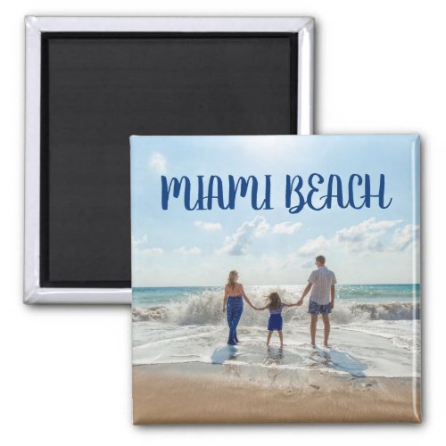 MIIAMI BEACH Seashore Holiday Souvenir Family Magnet
