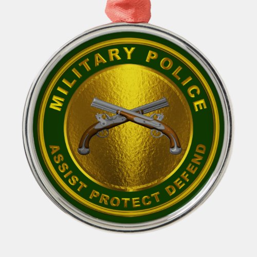 MIILTARY POLICE METAL ORNAMENT