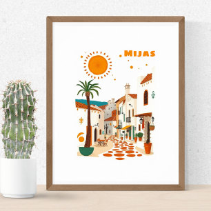 Mijas Spain holiday Andalucia Costa sol  Poster