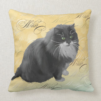 Mika 3 Personalized Cat Pillow