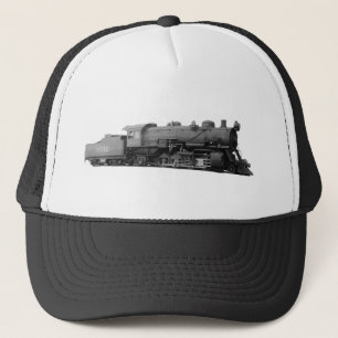 Mikado 2-8-2 Vintage Steam Engine Train Trucker Hat