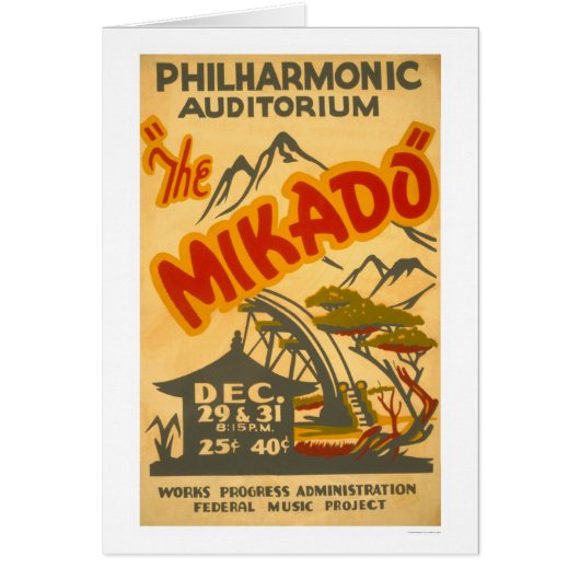Mikado Philarmonic 1938 WPA Cards (Front)