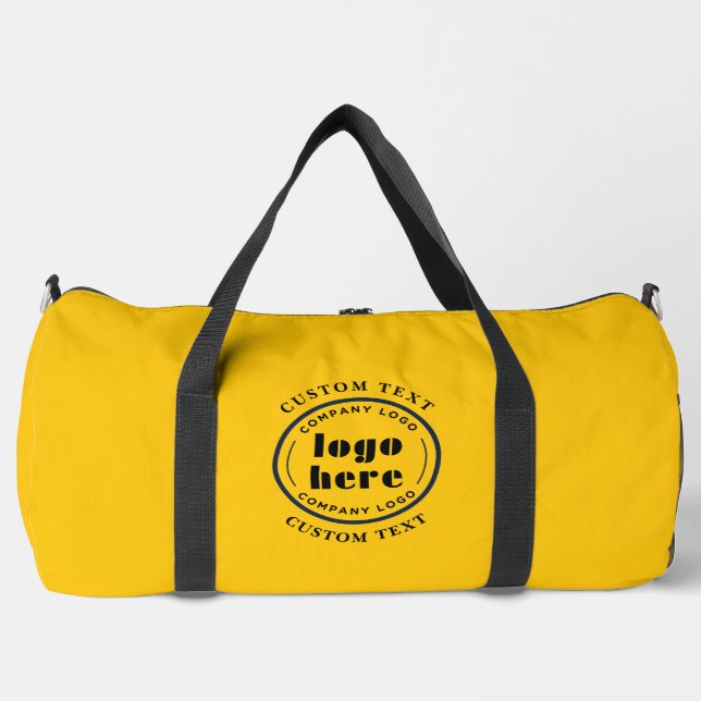  Mikado Yellow Company Logo Business Promotion Duffle Bag (Front)