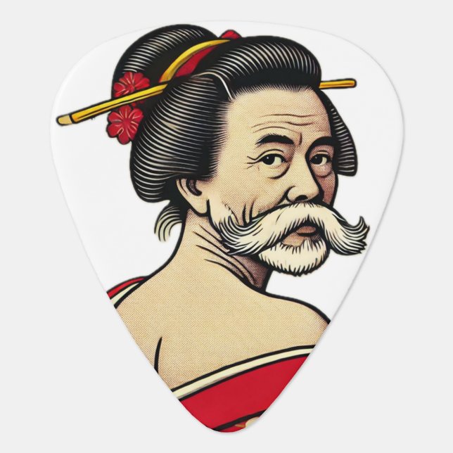Mikaeshi Ojisan-zu Guitar Pick (Front)