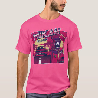 Mikah Personalized Vintage Gamer 80s 90s T-Shirt