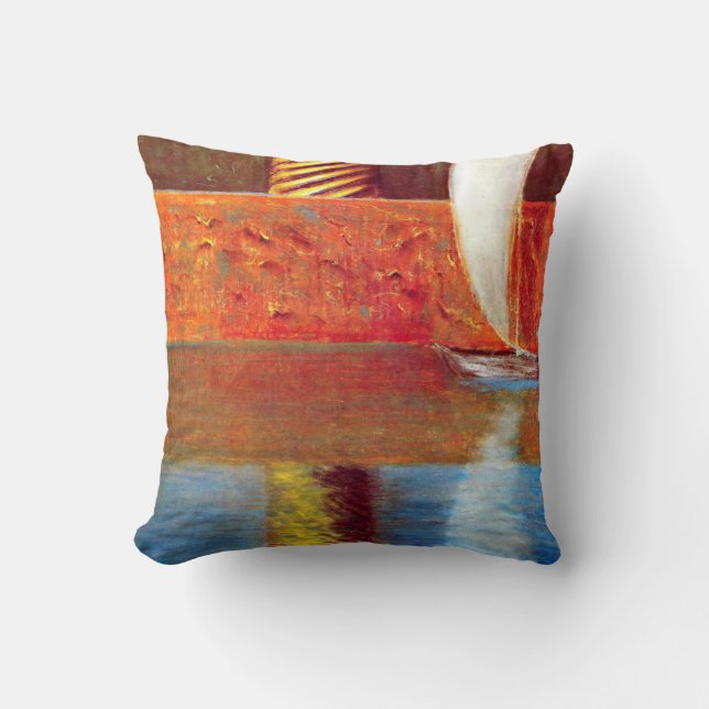 Mikalojus Ciurlionis: Rex I symbolism artwork Throw Pillow (Front)
