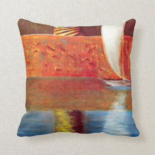 Mikalojus Ciurlionis: Rex I symbolism artwork Throw Pillow