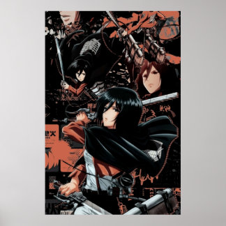Mikasa Ackerman  Attack On Titan Poster