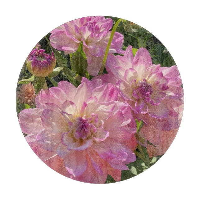 Mikayla Miranda Dahlia, Beautiful Purple Flower   Cutting Board (Front)