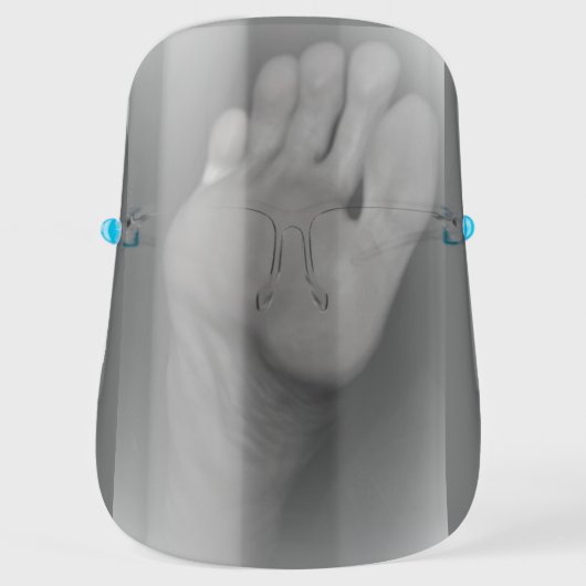 MIKAYLA'S GIANT FOOT FACE SHIELD (Front)