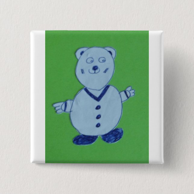 Mike 5.1 cm (2") Square Badge Button (Front)