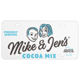 Mike and Jen's Cocoa License Plate