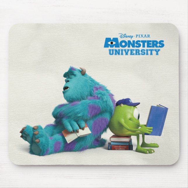 Mike and Sulley Reading Mouse Pad (Front)