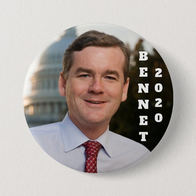 Mike Bennet 2020 Portait Button (Front)