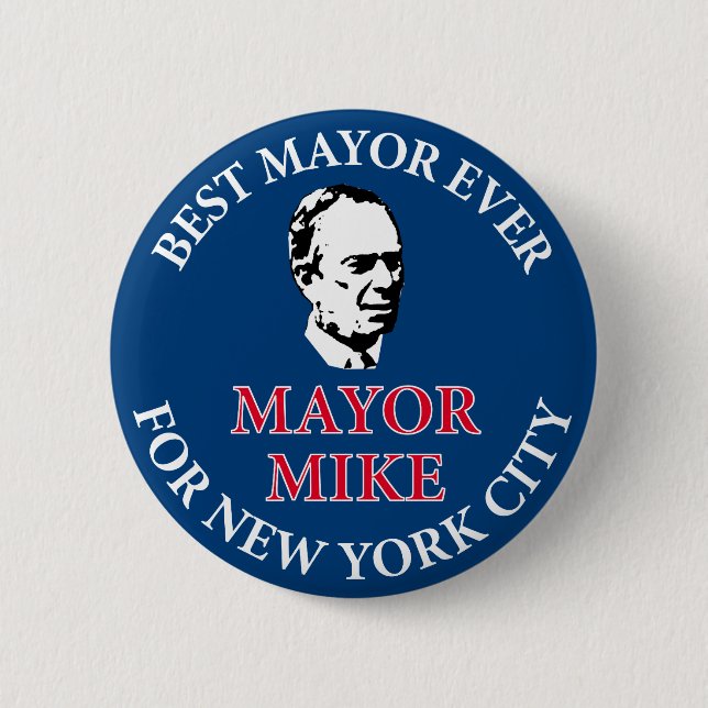 Mike Bloomberg for Mayor Pinback Button (Front)