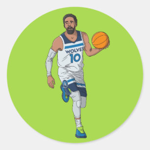 Mike Conley - Minnesota Basketball Classic Round Sticker