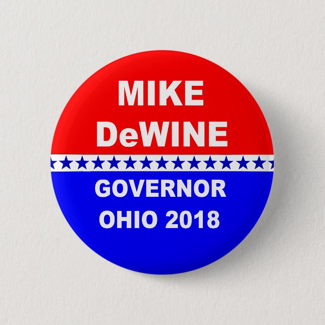 Mike DeWine Governor Ohio 2018 Button (Front)