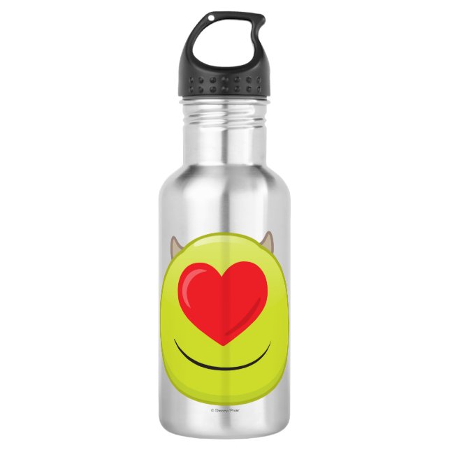 Mike Emoji Stainless Steel Water Bottle (Front)