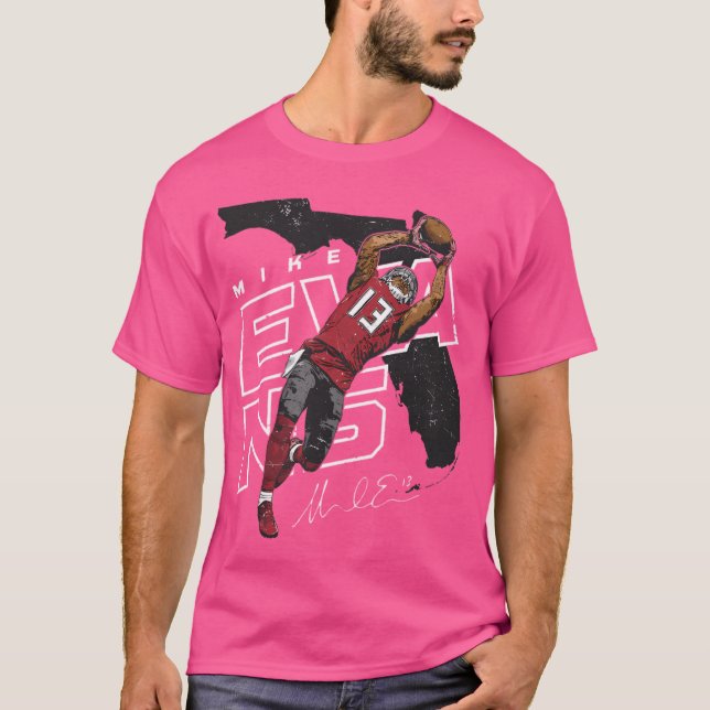 Mike Evans Player Map T-Shirt (Front)