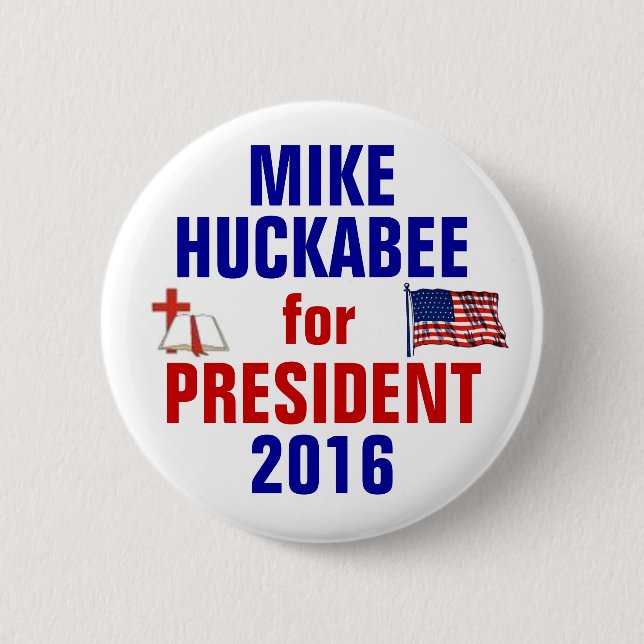 Mike Huckabee 2016 Button (Front)