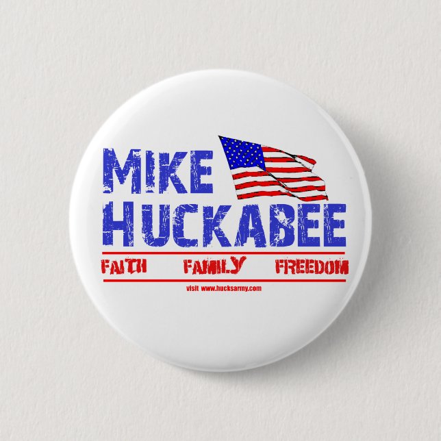 Mike Huckabee Pinback Button (Front)