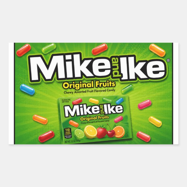 Mike & Ike Candy Sticker (Front)