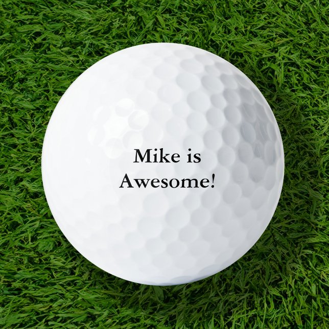Mike is Awesome Golf Balls (Creator Uploaded)