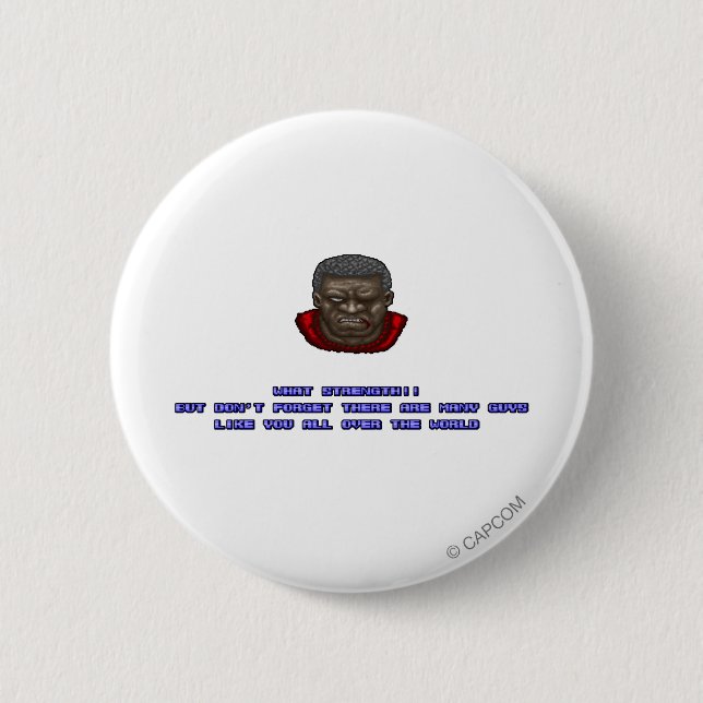 Mike KO'ed Pinback Button (Front)