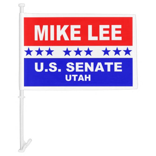 Mike Lee US Senate Utah 2022 Car Flag