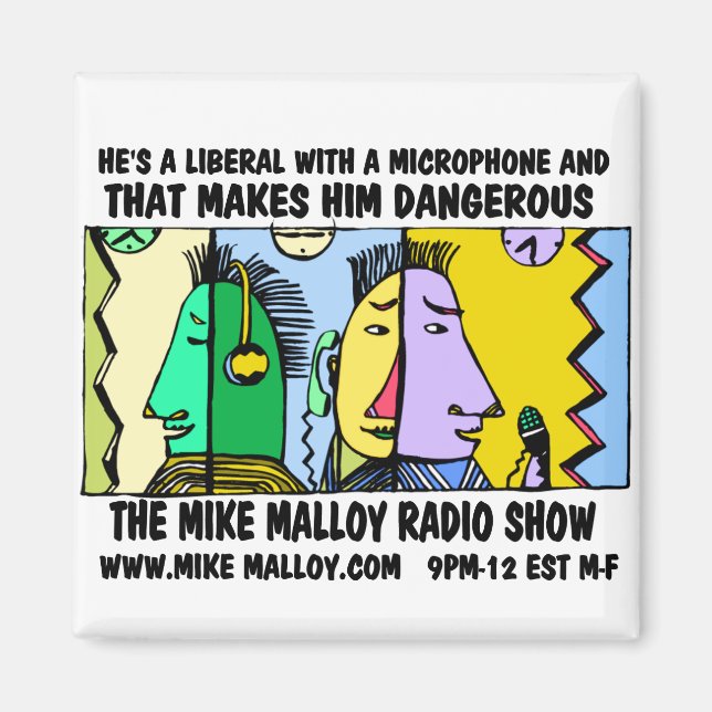 MIKE MALLOY RADIO SHOW MAGNETS (Front)