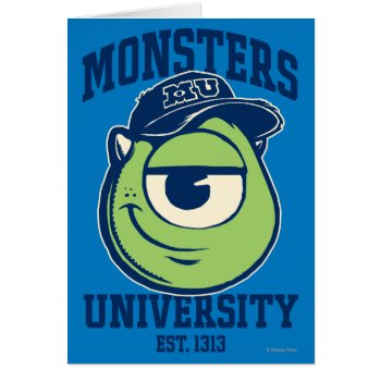 Mike Monsters University Est. 1313 Light by disneypixarmonsters at Zazzle
