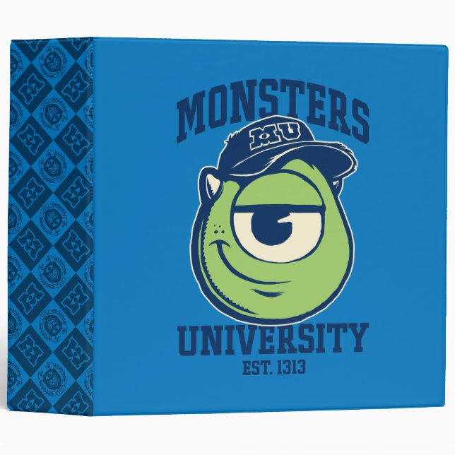 Mike Monsters University Est. 1313 light Binder (Front/Spine)