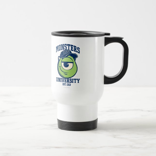 Mike Monsters University Est. 1313 light Travel Mug (Right)