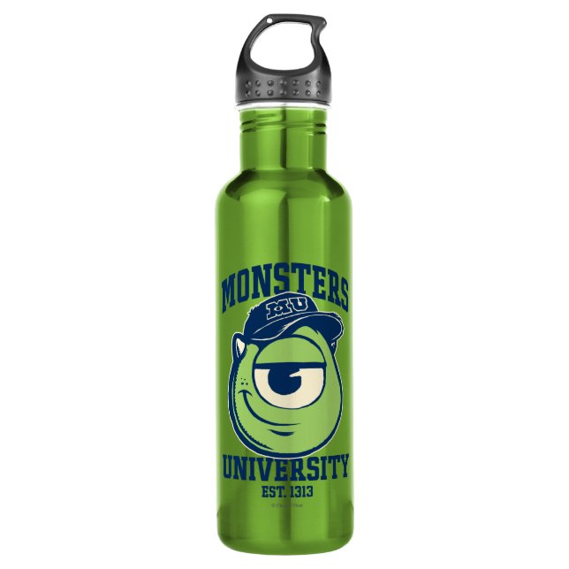 Mike Monsters University Est. 1313 light Water Bottle (Front)