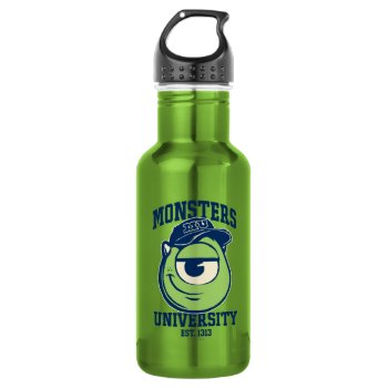Mike Monsters University Est. 1313 Light Water Bottle by disneypixarmonsters at Zazzle
