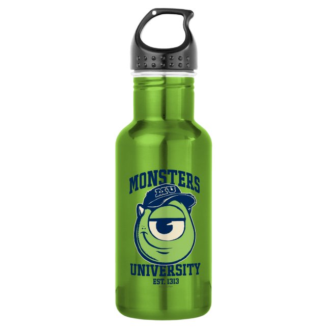 Mike Monsters University Est. 1313 light Water Bottle (Front)