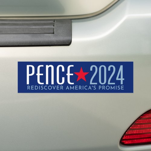 Mike Pence 2024 _ Rediscover Americas Promise Bumper Sticker