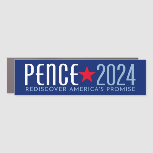 Mike Pence 2024 _ Rediscover Americas Promise Car Magnet