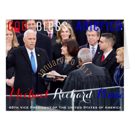 Mike Pence 48th Vice President of The USA Sworn In (Front Horizontal)