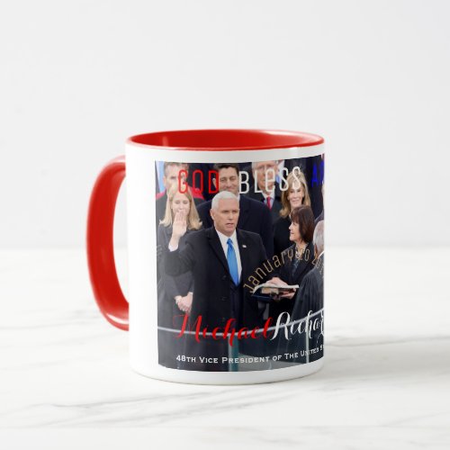 Mike Pence 48th Vice President of The USA Sworn In Mug
