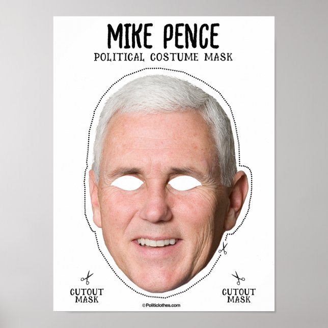 Mike Pence Costume Mask Poster (Front)