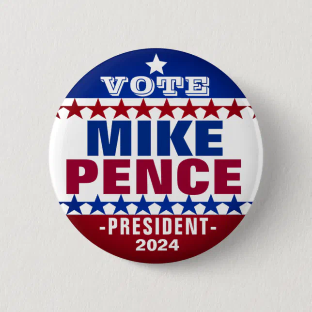 Mike Pence for President 2024 Campaign Button Zazzle