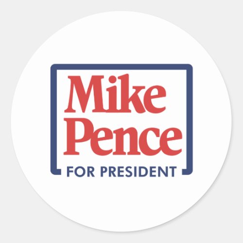 Mike Pence for President 2024 Classic Round Sticker