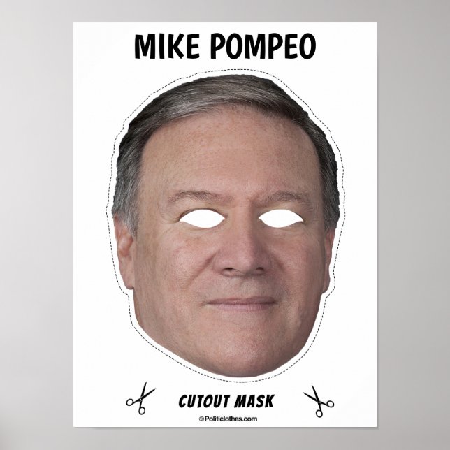 MIKE POMPEO Halloween Mask Poster (Front)